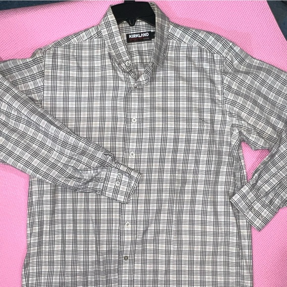 Set of 2 : Kirkland Premium Button-down Shirts size: L - Picture 8 of 9